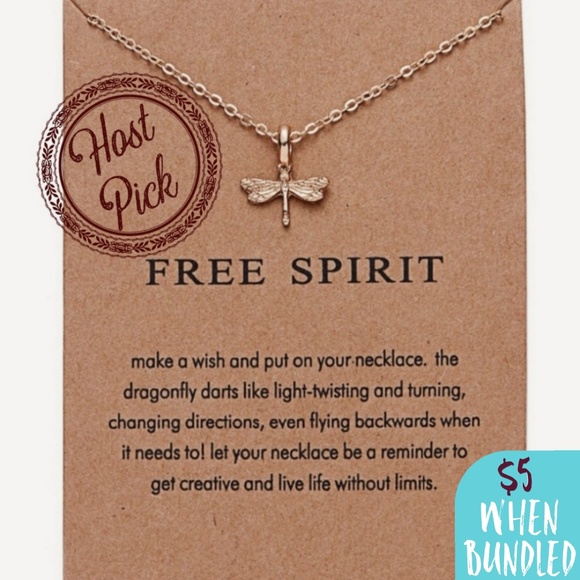 BSH Boutique Other - 2xHP - 1 LEFT- Free Spirit - Dragonfly Necklace